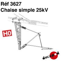 Chaises simples pour supports caténaire 25kV [HO]