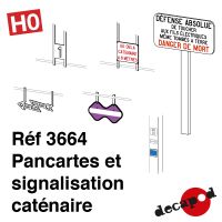 Pancartes et signalisation caténaire [HO]