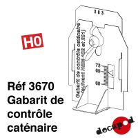 Gabarit de contrôle caténaire 25kV [HO] 