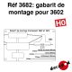 Gabarit de montage support 3602 [HO]