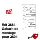 Gabarit de montage support 3604 [HO]