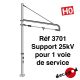 Support 25kV pour 1 voie de service [HO]