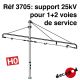 Support 25kV pour 1+2 voies de service [HO]