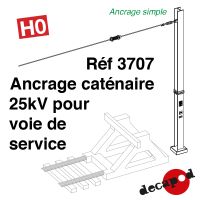 Support 25kV d'ancrage voie de service [HO]