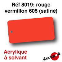 Rouge vermillon 605 (satiné) [acrylique à solvant]