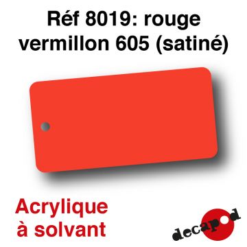 Rouge vermillon 605 (satiné) [acrylique à solvant]