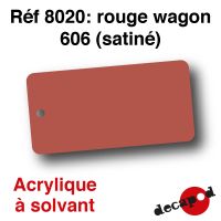 Rouge wagon 606 (satiné) [acrylique à solvant]
