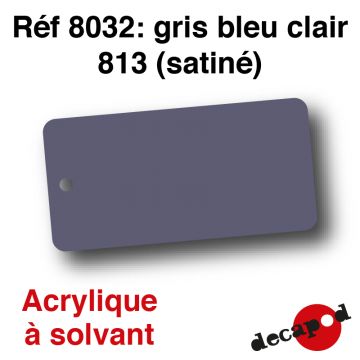 Gris bleu clair 813 (satiné) [acrylique à solvant]