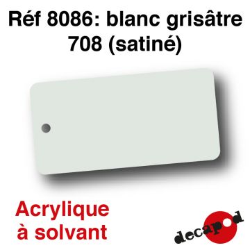 Blanc grisâtre 708 (satiné) [acrylique à solvant]