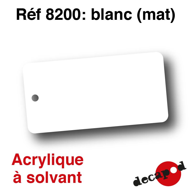 Blanc (mat) [acrylique à solvant] - Decapod