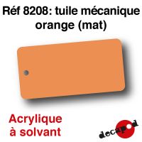 Tuile mécanique orange (mat) [acrylique à solvant]