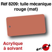 Tuile mécanique rouge (mat) [acrylique à solvant]