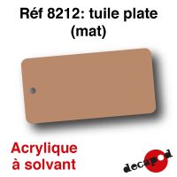 Tuile plate (mat) [acrylique à solvant]