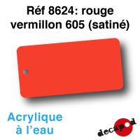 Rouge vermillon 605 (satiné) [acrylique à l'eau]