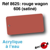 Rouge wagon 606 (satiné) [acrylique à l'eau]