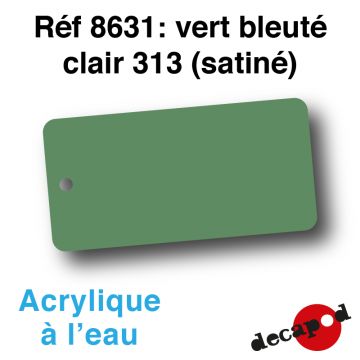 Vert bleuté clair 313 (satiné) [acrylique à l'eau]