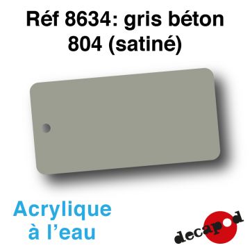 Gris béton 804 (satiné) [acrylique à l'eau]