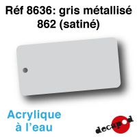 Gris métallisé 862 (satiné) [acrylique à l'eau]