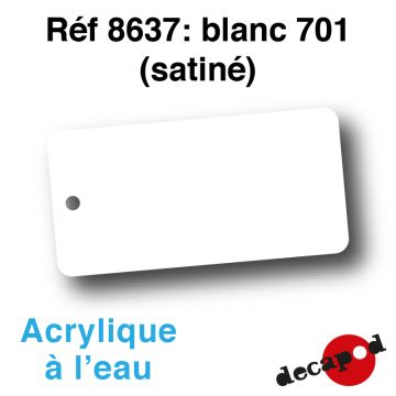 Blanc 701 (satiné) [acrylique à l'eau]