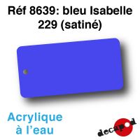 Bleu Isabelle 229 (satiné) [acrylique à l'eau]