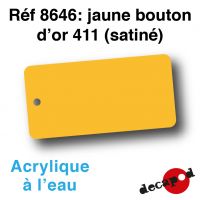 Jaune bouton d'or 411 (satiné) [acrylique à l'eau]