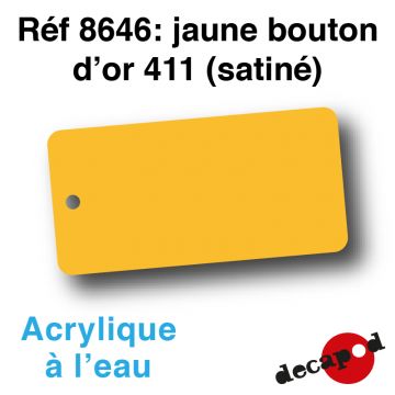 Jaune bouton d'or 411 (satiné) [acrylique à l'eau]