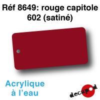 Rouge capitole 602 (satiné) [acrylique à l'eau]