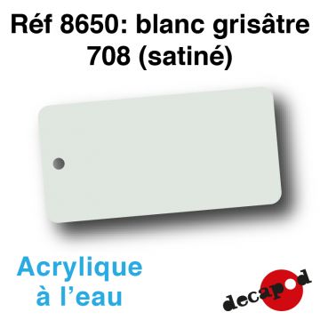 Blanc grisâtre 708 (satiné) [acrylique à l'eau]