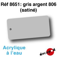 Gris argent 806 (satiné) [acrylique à l'eau]