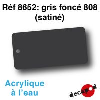 Gris foncé 808 (satiné) [acrylique à l'eau]