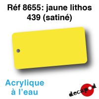 Jaune lithos 439 (satiné) [acrylique à l'eau]