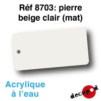 Pierre beige clair (mat) [acrylique à l'eau]