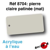 Pierre claire patinée (mat) [acrylique à l'eau]