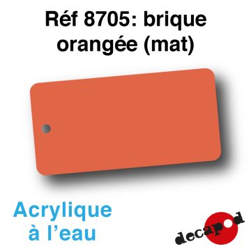 Brique orangée (mat) [acrylique à l'eau]