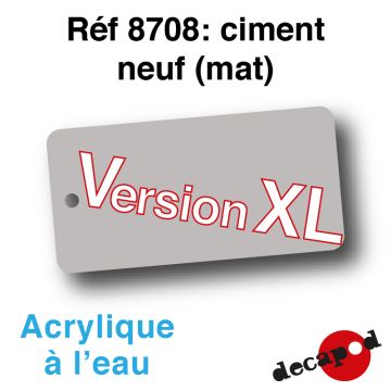 Ciment neuf (125 ml) (mat) [acrylique à l'eau]