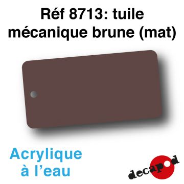 Tuile mécanique brune (mat) [acrylique à l'eau]