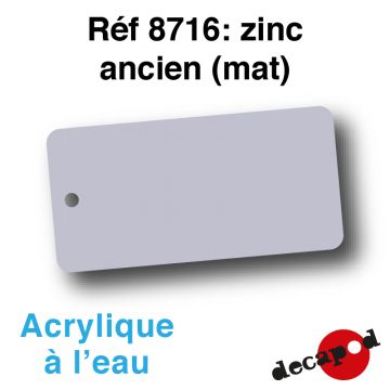 Zinc ancien (mat) [acrylique à l'eau]
