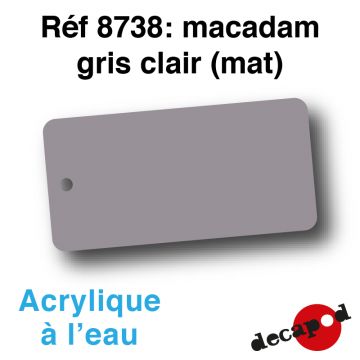 Macadam gris clair (mat) [acrylique à l'eau]