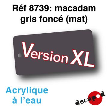 Macadam gris foncé (125 ml) (mat) [acrylique à l'eau]