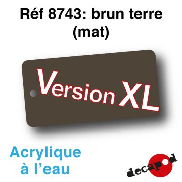 Brun terre (125 ml) (mat) [acrylique à l'eau]