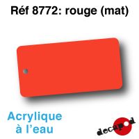 Rouge (mat) [acrylique à l'eau]