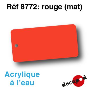 Rouge (mat) [acrylique à l'eau]