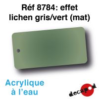 Effet lichen gris/vert (mat) [acrylique à l'eau]