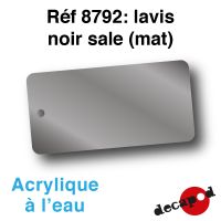 Lavis noir sale (mat) [acrylique à l'eau]