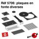 Plaques diverses en fonte [O]