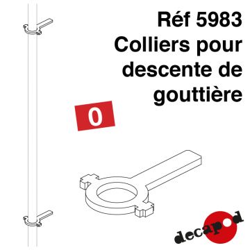 Colliers pour descente de gouttière [O]