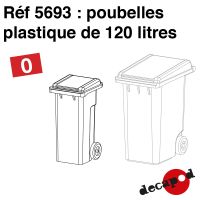 Poubelles plastique de 120 l [O]