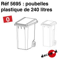 Poubelles plastique de 240 l [O]