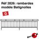 Rambardes modèle Batignolles [O] 