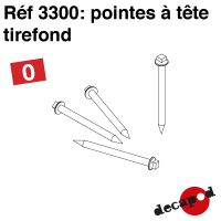 Pointes à tête tirefond [O] 